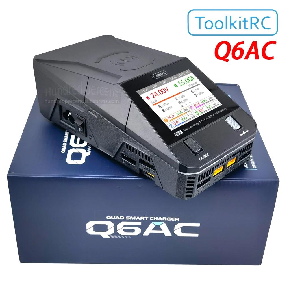 ToolkitRC Q6AC , AC 400W/DC 1000W 4CH   65W USB A/TYPEC , LiPo, 1-6S,NiMH 1-16S PB 1-10S , IPS
